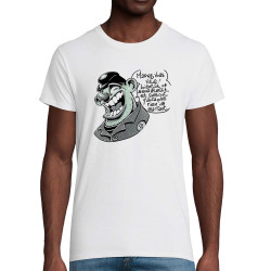 T-shirt homme coton bio blanc Marrez-vous (Laul)