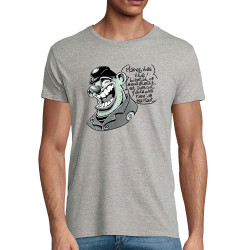 T-shirt homme coton bio gris chiné Marrez-vous (Laul)