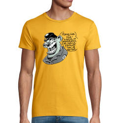 T-shirt homme coton bio jaune Marrez-vous (Laul)