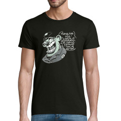 T-shirt homme coton bio noir Marrez-vous (Laul)
