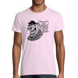 T-shirt homme coton bio rose pale Marrez-vous (Laul)