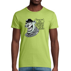 T-shirt homme coton bio vert pomme Marrez-vous (Laul)