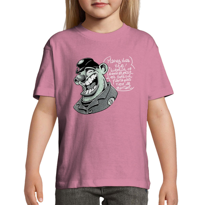 T-shirt enfant rose Marrez-vous (Laul)
