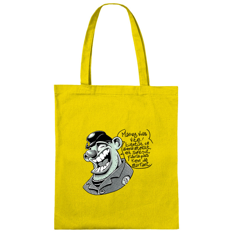 Sac shopping en toile jaune Marrez-vous (Laul)