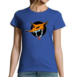 T-shirt femme bleu royal A belles dents (Laul,Animaux)