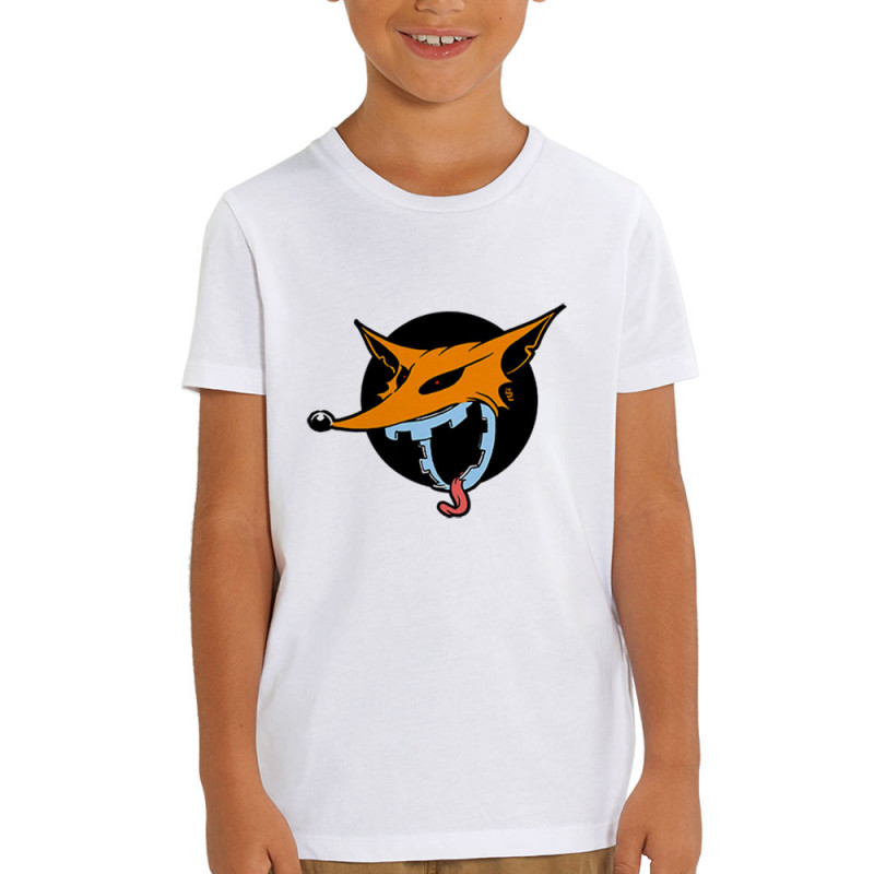 T-shirt enfant coton bio blanc A belles dents (Laul,Animaux)