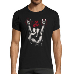 T-shirt homme fit noir Oh Yeah (Ted Boundy,Rock & Punk)