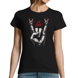 T-shirt femme noir Oh Yeah (Ted Boundy,Rock & Punk)