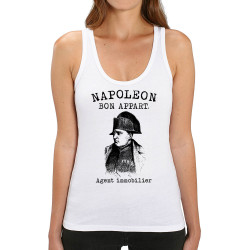 Débardeur femme coton bio blanc Napoléon Bon appart Agent immobilier (Gondrax,Humour)