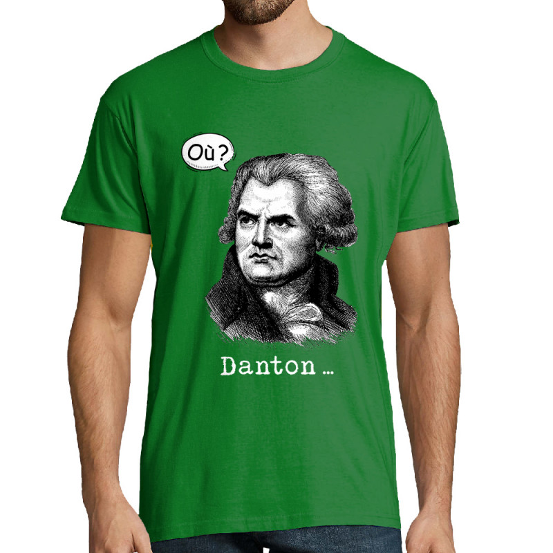 Tee-shirt homme vert prairie Danton (Gondrax,Humour)