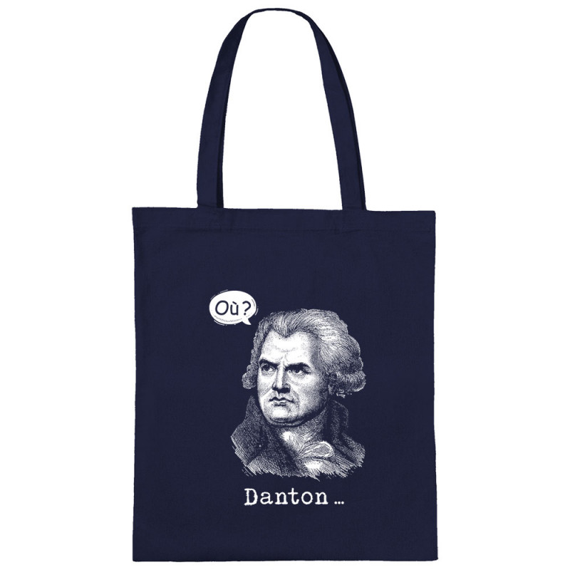 Sac shopping en toile bleu marine Danton (Gondrax,Humour)