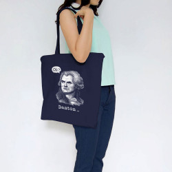 Sac shopping en toile bleu marine Danton (Gondrax,Humour)
