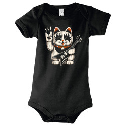 Body bébé noir Manekiss Neko (Ted Boundy,Animaux,Chats,Rock & Punk)