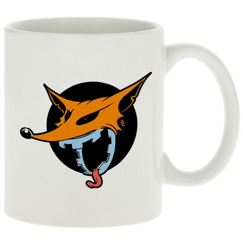 Mug blanc A belles dents (Laul,Animaux)