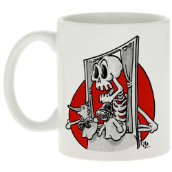 Mug blanc Danse la mort (Laul,Têtes de morts)