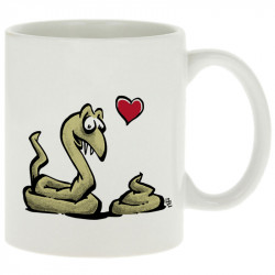 Mug blanc Coup de foudre (Laul,Animaux,Humour)