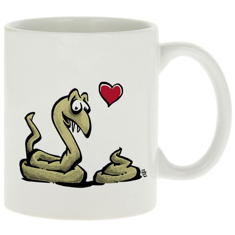 Mug blanc Coup de foudre (Laul,Animaux,Humour)