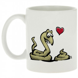 Mug blanc Coup de foudre (Laul,Animaux,Humour)