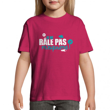 T-shirt enfant "Je ne râle...
