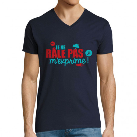 T-shirt homme col V "Je ne...