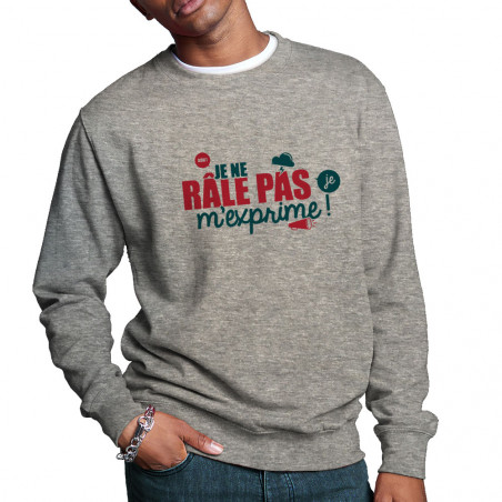 Sweat homme col rond "Je ne...