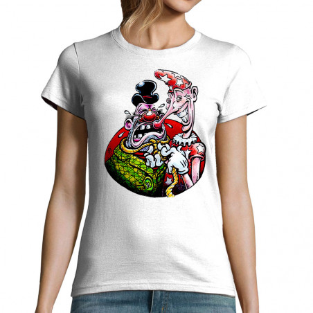T-shirt femme blanc Cravate (Laul)