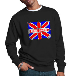 Sweat homme col rond noir United Condom (Laul,Humour)