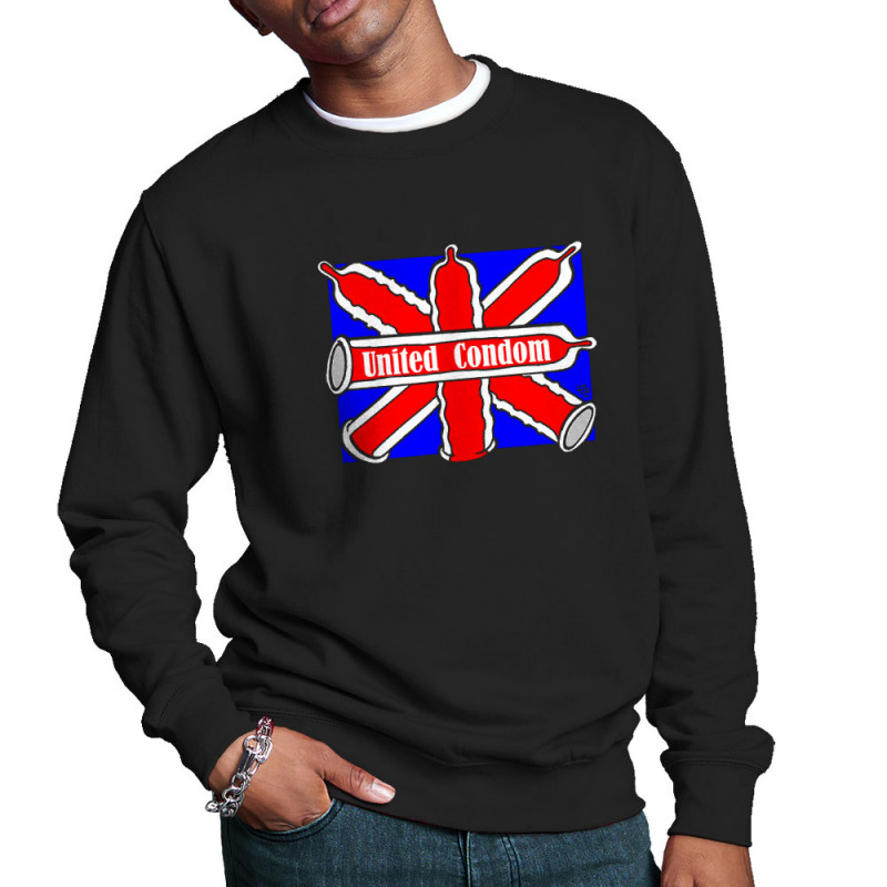 Sweat homme col rond noir United Condom (Laul,Humour)