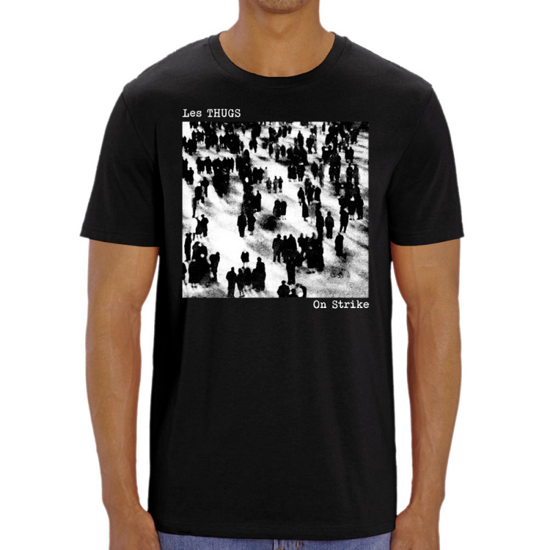 T-shirt homme coton bio noir Les Thugs - On Strike (Les Thugs)