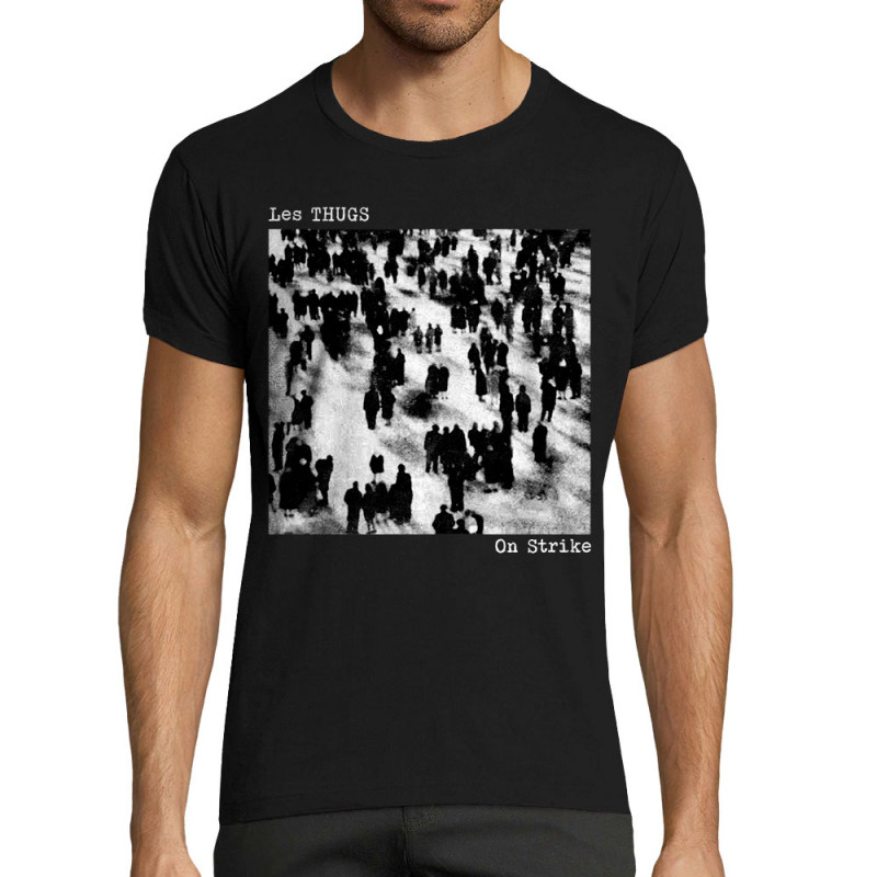 T-shirt homme fit noir Les Thugs - On Strike (Les Thugs)