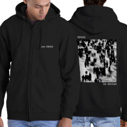 Sweat homme à capuche zippé noir Les Thugs - On Strike (Les Thugs)
