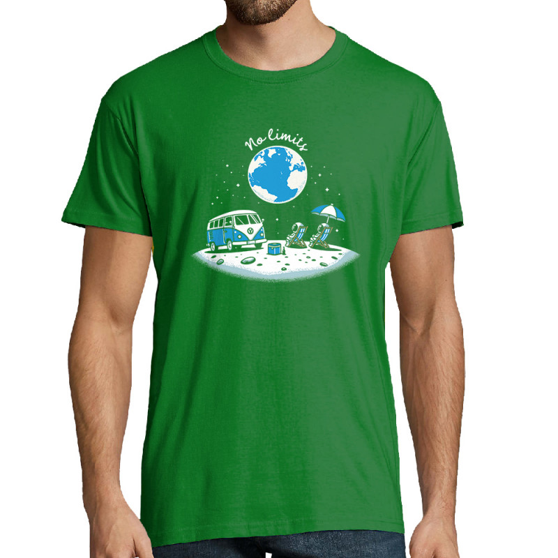Tee-shirt homme vert prairie No Limit (Ted Boundy,Humour)