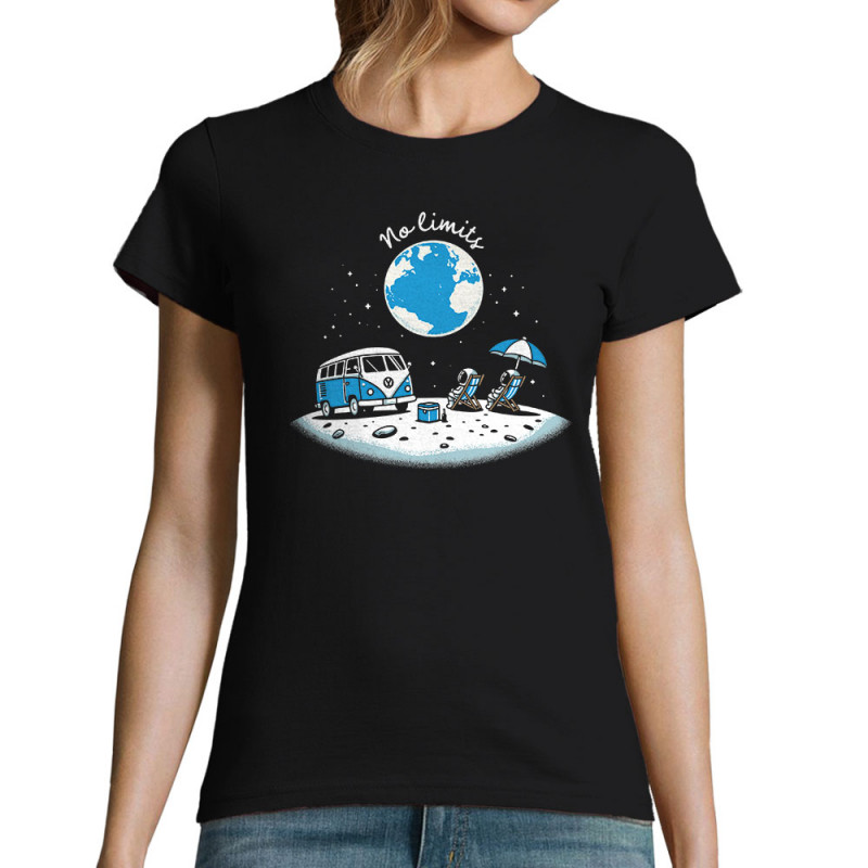 T-shirt femme noir No Limit (Ted Boundy,Humour)