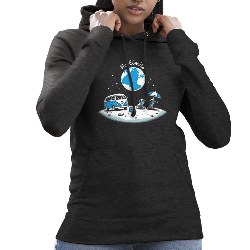 Sweat femme à capuche gris anthracite No Limit (Ted Boundy,Humour)