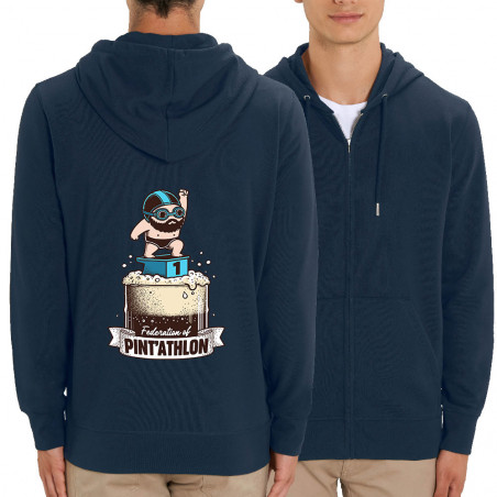 Sweat homme zippé à capuche...