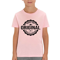 T-shirt enfant coton bio rose clair Original (Homme) (Gondrax,Humour,Slogans Débiles)