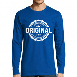T-shirt homme manches longues bleu royal Original (Homme) (Gondrax,Humour,Slogans Débiles)