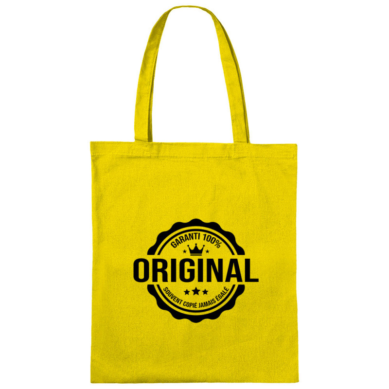 Sac shopping en toile jaune Original (Homme) (Gondrax,Humour,Slogans Débiles)