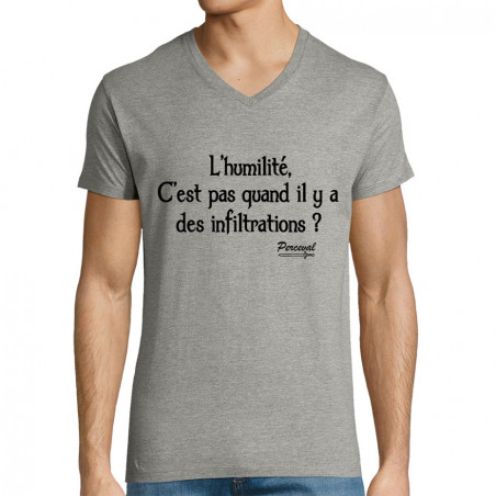 T-shirt homme col V...