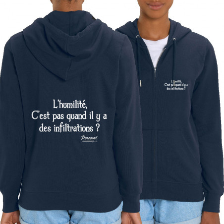 Sweat femme zippé à capuche...