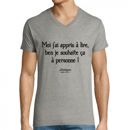 T-shirt homme col V "Moi...