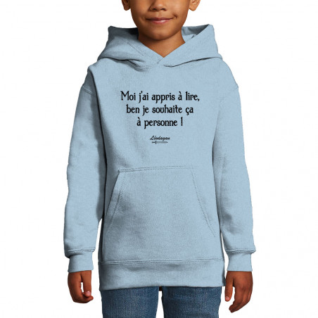 Sweat enfant à capuche "Moi...