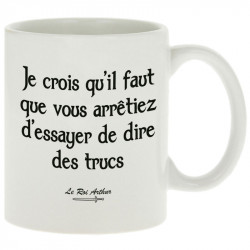 Mug blanc Dire des trucs (Kaamelott,Films/Séries)