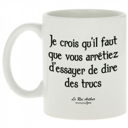Mug blanc Dire des trucs (Kaamelott,Films/Séries)