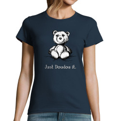 T-shirt femme bleu marine Just Doudou it (Gondrax,Animaux,Humour,Détournements)