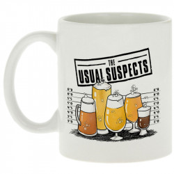 Mug blanc Usual Suspects Beer (Gondrax,Alcool,Détournements)