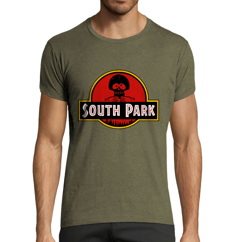 T-shirt homme fit kaki chiné South Park (Andy,Détournements,Films/Séries)