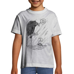 T-shirt enfant blanc Un rat passe (Gondrax,Les Bébêtes,Animaux)