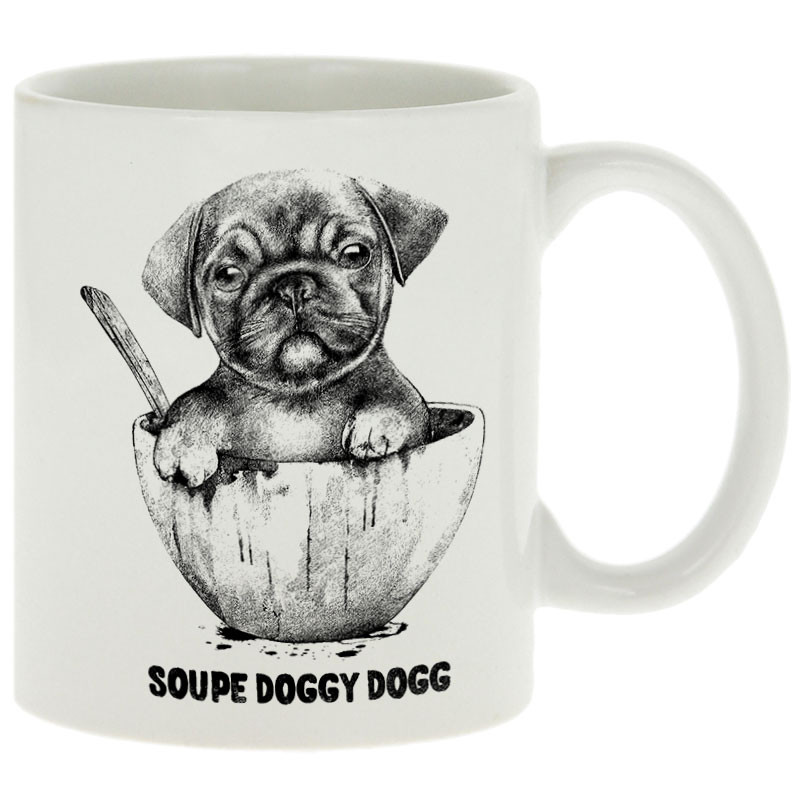 Mug blanc Soupe Doggy Dog (Gondrax,Animaux,Humour)