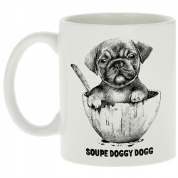 Mug blanc Soupe Doggy Dog (Gondrax,Animaux,Humour)